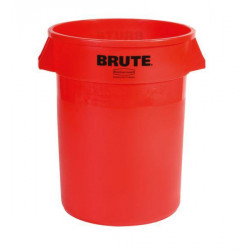 Fût polyvalent rouge 121 l PE D. extérieur 560xH692 mm RUBBERMAID
