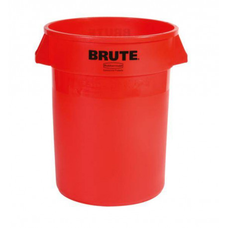 Fût polyvalent rouge 121 l PE D. extérieur 560xH692 mm RUBBERMAID