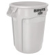 Fût polyvalent blanc 121 l PE D. extérieur 560xH692 mm RUBBERMAID