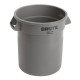 Fût polyvalent gris 38 l PE D. extérieur 400xH435 mm RUBBERMAID