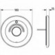 Rosace Grohe pour EUROPLUS EHM FMS Wan 180mm chromé /ma-chr