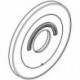 Rosace Grohe pour EUROPLUS EHM FMS Br 180mm chromé /ma-chr