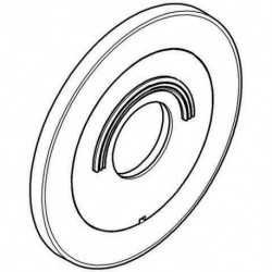 Rosace Grohe pour EUROPLUS EHM FMS Br 180mm chromé /ma-chr