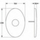 Rosace Grohe pour TARON EHM FMS Br 230x154 chromé 