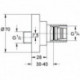 Raccord à vis Grohe ATRIO f Therm Wan/Br AP chromé 