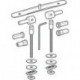 Charnières en acier inoxydable GE. pour 573120 charnières en acier inoxydable pour 573120
