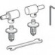Charnière en acier inoxydable GE Couvercle de flux 575905