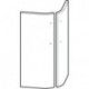 Porte en blanc/Comprimo Armoire 862132