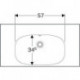 Geberit Waschtisch ACANTO 900x482mm m Abl. u ÜL ohne Hahnloch weiß