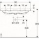 Geberit Waschtisch ACANTO 900x482mm m Abl. u ÜL ohne Hahnloch weiß