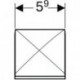 Prise GE sans USB. Blanc. Option armoire miroir. Modèle 800360/800390