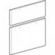 Ensemble de façades coulissantes GE. blanc. Smyle WT-US. Model 805120