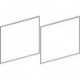 Façade coulissante Set. sable Acanto pour WTU 120 Art.-Nr.: 500.613.JL.2