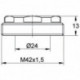 Raccord central à vis EICHELBERG 440421 pour cartouches K35mm