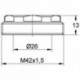 Raccord central à vis EICHELBERG 440421 pour cartouches K40mm