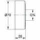 Vis rosace metal 440424 chrome EICHELBERG