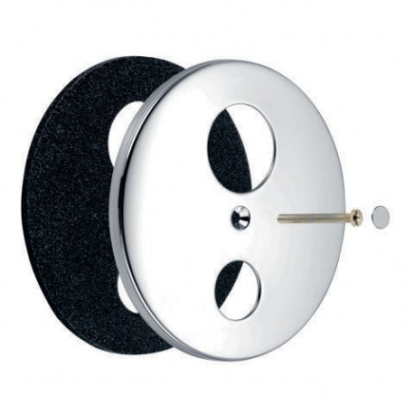 Rosace murale 440433 pour mitigeur de bain à encastrer MultiFlow chrome