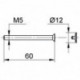 Vis à tête bombée EICHELBERG 440034 pour mitigeurs bain/douche à encastrer chrome
