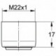 Mousseur 440437 XtraClean Filetage intérieur M 22 x 1 chromé