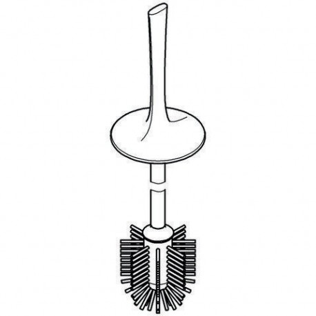 Brosse de rechange GROHE 64813 pour ensemble de brosse de toilette moon white