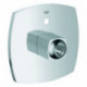 Rosace Grohe chromé 