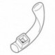 Levier GROHE 46654 acier