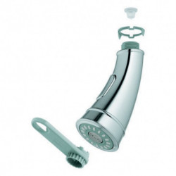 Douchette extractible 46890 chromé/gris