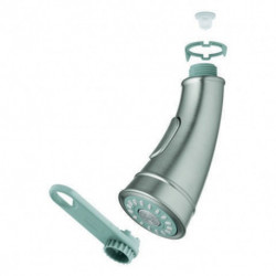 Douchette extractible 46890 acier/gris