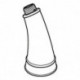 Douchette extractible 46890 acier/gris