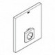 Rosace Grohe 47962 chromé