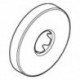 Rosace Grohe 11741 acier