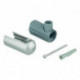 Support de barre de douche mural 48098 acier