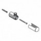 Support de barre de douche mural 48098 acier