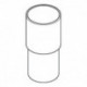 Verre de rechange GROHE 40952 pour ensemble de brosses de toilette
