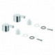Poignée GROHE paire Lineare 48316 Markierung bleu/rouge chromé