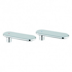 Poignée GROHE paire Veris 48305 Markierung bleu/rouge chromé