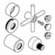 Poignée croix GROHE Atrio 18026 2 STK acier