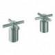 Poignée croix GROHE Atrio 18033 2 STK acier