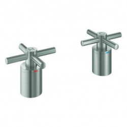 Poignée croix GROHE Atrio 18033 2 STK acier