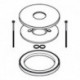 Rosace Grohe et Bague d'espacement 46971 pour Essence chromé