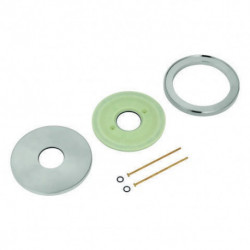Rosace Grohe et Bague d'espacement 46971 pour Essence acier