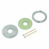 Rosace Grohe et Bague d'espacement 46971 pour Essence acier