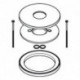 Rosace Grohe et Bague d'espacement 46971 pour Essence acier