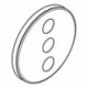 Rosace Grohe SmartControl 48367 rond moon white