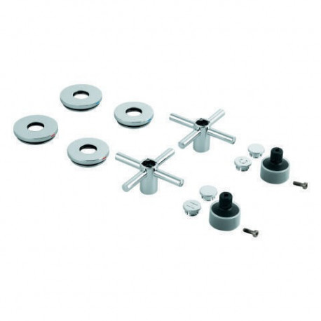Poignée croix GROHE Atrio 48406 2 STK chromé