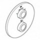 Rosace Grohe Grohtherm Special 49012 chromé