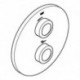 Rosace Grohe Grohtherm Special 49013 chromé