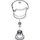 Poignée eau chaude Axor Mondaro 2G WT bras blanc / look or