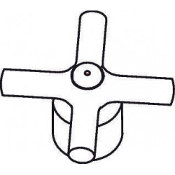 Poignée HG Axor Terrano 2G WT-Arm chaud/froid chromé 