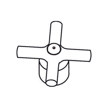 Poignée HG Axor Terrano 2G WT-Arm chaud/froid chromé 